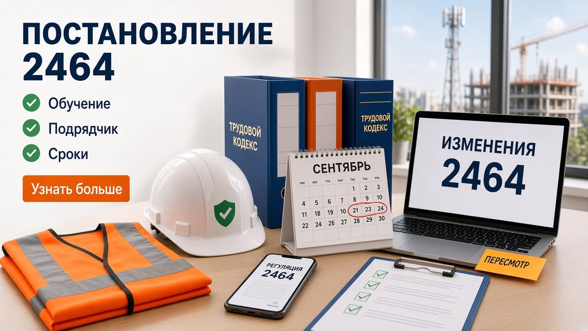 Постановление 2464 для подрядчиков
