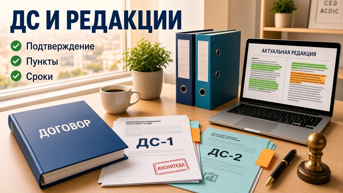 ДС и актуальная редакция

